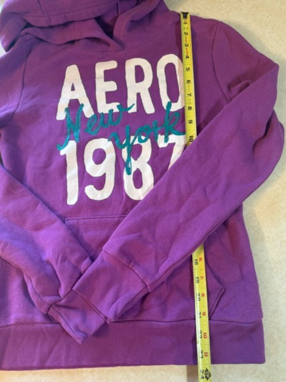Aeropostale Aero New York Hoodie Sweatshirt sz M - Picture 6 of 7